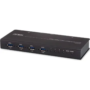 Síťový prvek ATEN USB 3.0 Industrial přepínač periferií 4:4 US3344I