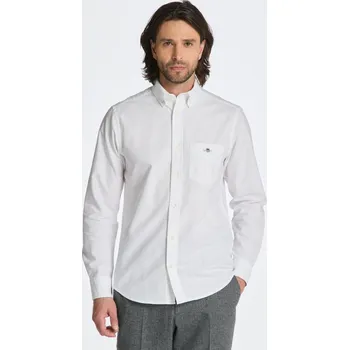 Pánské oblečení Gant Reg Oxford Shirt White L