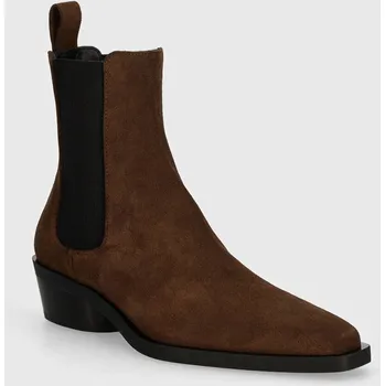 Dámská zimní obuv Semišové kotníkové boty Proenza Schouler Bronco PS41030A.502 hnědá 89X, EUR 41