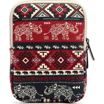Pouzdro na čtečku elektronické knihy ARMORI Zipper Z067 - motiv Red Elephant - Univerzální pouzdro pro čtečky 6" - textilní, zip + BONUSY