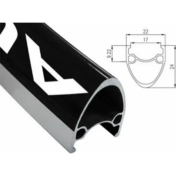 Ráfek na kolo ALEXRIMS AT490 silniční ráfek 700x28 děr CNC strana černá (ALX-AT49028)