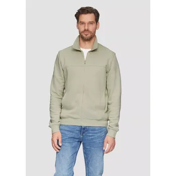 s.Oliver pánská mikina na zip se stojáčkem zelenkavá Velikost: XL