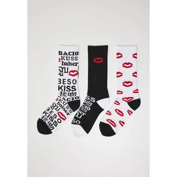 Kiss Socks 3-Pack černá/bílá/červená Mister Tee šedá 2538606