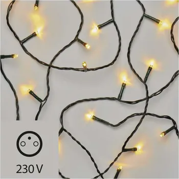 Vánoční dekorace 100 LED řetěz, 5m, IP20, teplá bílá *ZYK0105