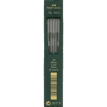 Náplň do psacích potřeb FABER-CASTELL náhradní tuhy do mechanické tužky TK 9071 2,0mm H, 10ks