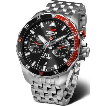 Hodinky Vostok Europe N-1 Rocket Chrono Line 6S21-225A707B + 5 let záruka a dárek ZDARMA