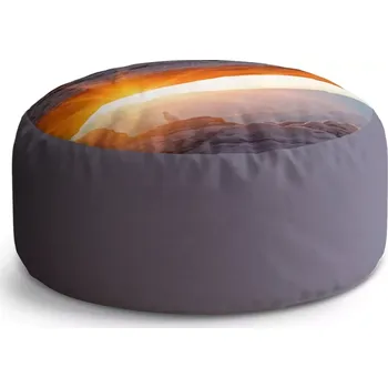 Sedací pytel Kulatý taburet Circle Příroda 2: 38x48 cm - Sablio