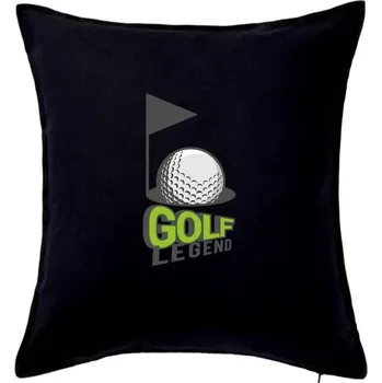 Polštář Golf legend - Polštář 50x50 - 50x50 - Pouze potah ( Černá )
