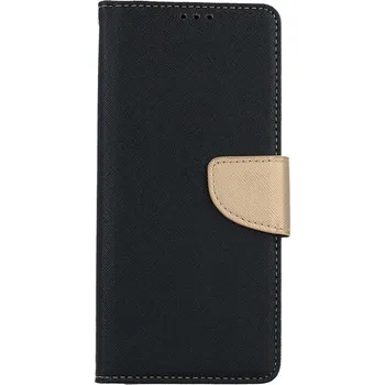 Pouzdro na mobilní telefon Pouzdro Xiaomi Redmi 12 knížkové černo-zlaté (kryt neboli obal na Xiaomi Redmi 12)