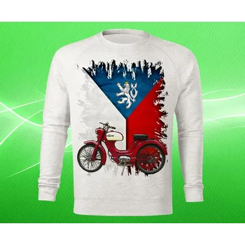 Pánská mikina mikina s motorkou MOPED dámská XS