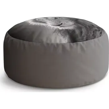 Sedací pytel Kulatý taburet Circle Lvíček: 38x48 cm - Sablio