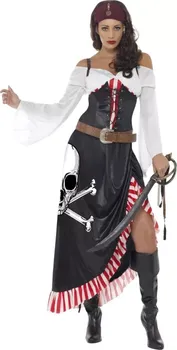 Karnevalový kostým Smiffys Kostým smyslná pirátka s dlouhou sukní