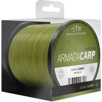 Rybářský vlasec Fin vlasec Armada Carp 300m/kamufláž 0,28mm 13lbs