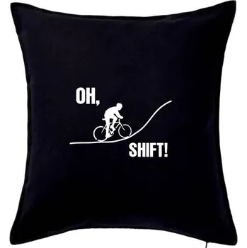 Polštář Oh shift - Polštář 50x50 - 50x50 - Včetně výplně ( Černá )