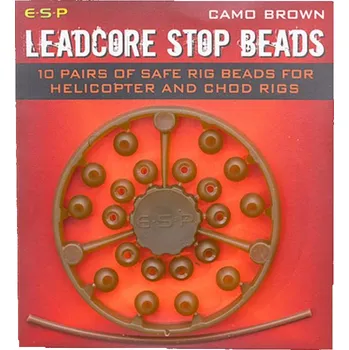 ESP zarážky Leadcore Stop Beads Camo Brown