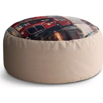 Sedací pytel Kulatý taburet Circle Londýn Double-decker 2: 38x48 cm - Sablio