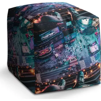 Taburet Taburet Kostka Pohled z výšky: 40x40x40 cm - Sablio