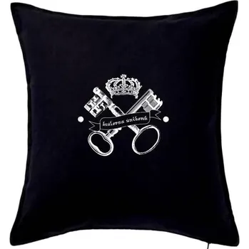 Polštář Královna únikovek - Polštář 50x50 - 50x50 - Pouze potah ( Černá )