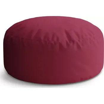 Sedací pytel Kulatý taburet Circle Vínová: 38x48 cm - Sablio