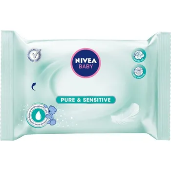 Dětský vlhčený ubrousek BEIERSDORF Nivea Baby Čistící ubrousky Sensitive 63ks