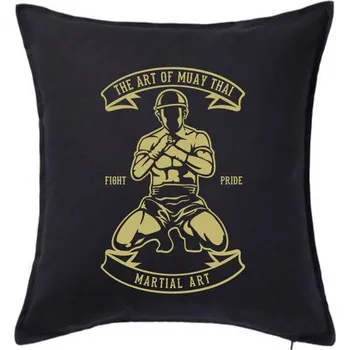 Polštář Art Of Muay Thai - Polštář 50x50 - 50x50 - Pouze potah ( Černá )