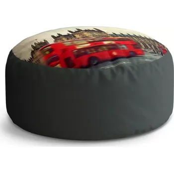 Sedací pytel Kulatý taburet Circle Londýn: 38x48 cm - Sablio