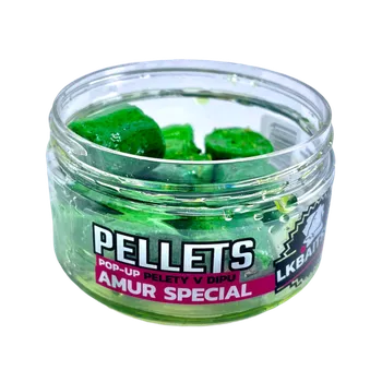 LK Baits POP-UP Pelety v dipu Amur Special 17mm, 40g