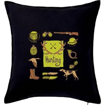 Polštář Hunting equipment - Polštář 50x50 - 50x50 - Pouze potah ( Černá )