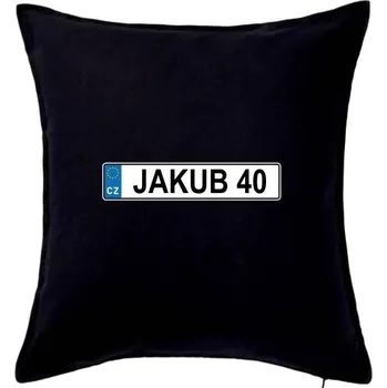 Polštář SPZ Jakub 40 - Polštář 50x50 - 50x50 - Včetně výplně ( Černá )