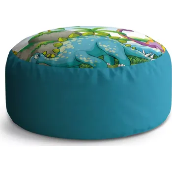 Sedací pytel Kulatý taburet Circle Dinosauři 3: 38x48 cm - Sablio