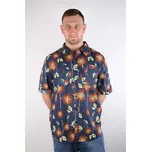 BRIXTON košile - Charter X Ss Wvn Navy (NAVY) velikost: XL