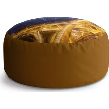 Sedací pytel Kulatý taburet Circle Křižovatka: 38x48 cm - Sablio