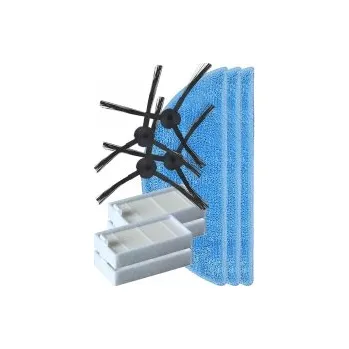 Sada příslušenství pro robotický vysavač Kartáčky a HEPA filtry pro vysavač EVOLVEO RoboTrex H5 a sada mopů 11ks