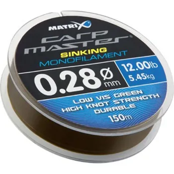 Matrix vlasec Carpmaster® Sinking Mono 150m 0,18mm 5,50lb 2,50kg