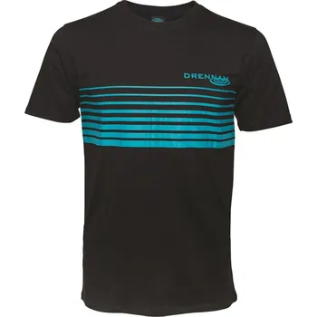 Pánské tričko Drennan triko T-Shirt Aqua/Black vel. M