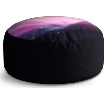 Sedací pytel Kulatý taburet Circle Fialová záře: 38x48 cm - Sablio