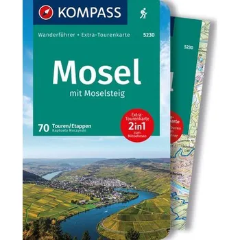 Cestování KOMPASS Wanderführer Mosel mit Moselsteig, 46 Touren und 24 Etappen - Moczynski, Raphaela