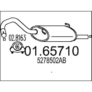 Auto-moto Zadní tlumič výfuku MTS 01.65710