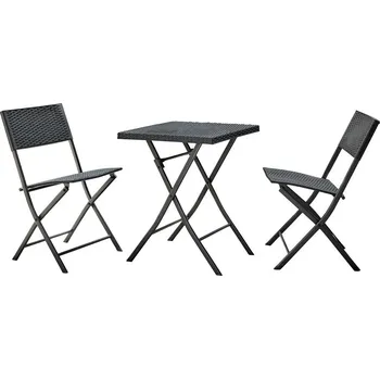 Zahradní sestava MOB Zahradní set Tempo Kondela Barva 210987 (černá) (Pro 2 osoby)