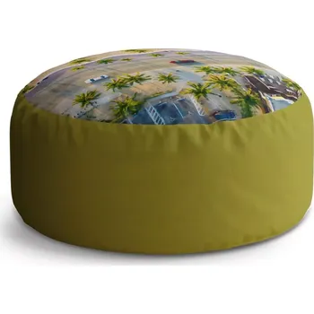 Sedací pytel Kulatý taburet Circle Pobřeží: 38x48 cm - Sablio