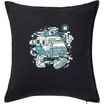 Polštář Obytňákovi - Polštář 50x50 - 50x50 - Pouze potah ( Černá )