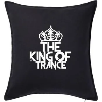 Polštář King of Trance - Polštář 50x50 - 50x50 - Pouze potah ( Černá )