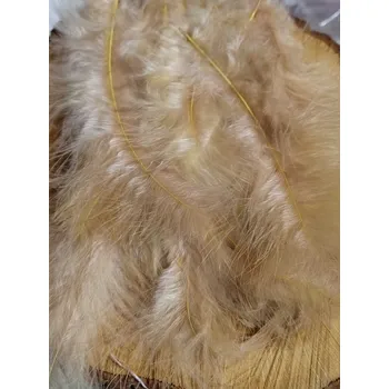 Pštrosí peří délka 9-16 cm barva krémová