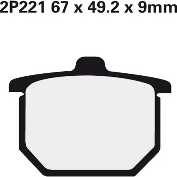 Brzda pro motocykl Přední brzdové destičky Nissin Honda GL 400 1977 - 1980 směs NS