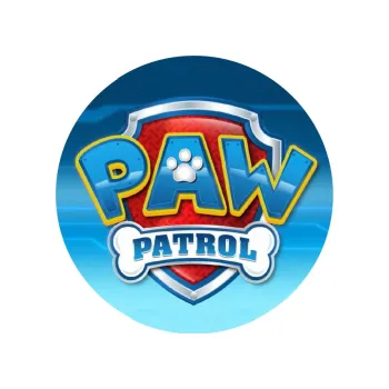 Jedlá dekorace na dort PAW PATROLA znak modrý, VARIANTA Jedlý papír 1069