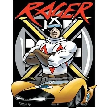 Plechová cedule Plechová cedule Speed Racer - Racer X 32 cm x 40 cm