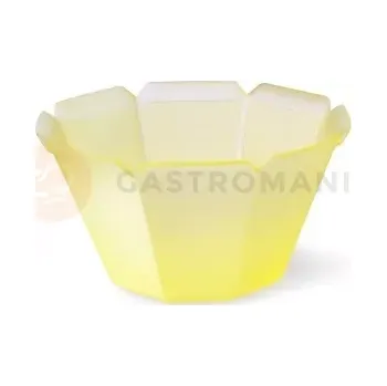 Jednorázové nádobí Miska Smeraldo na dezerty ze žlutého plastu, 0,09 l | ALCAS, 138/0
