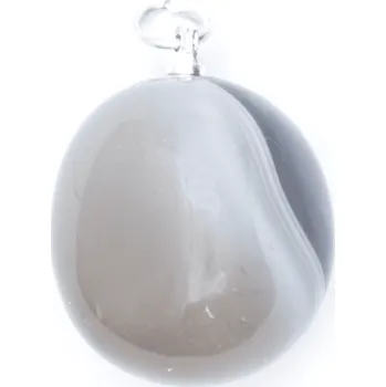 Přívěsek Milujeme Kameny Achát šedý - přívěsek 55474