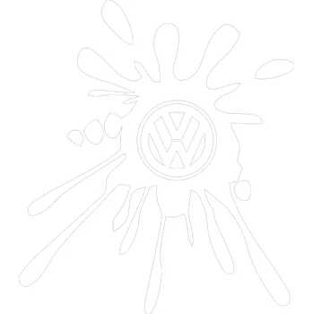 Samolepicí dekorace na vozidlo Kaňka VW 1 samolepka na auto - levandulová / 10x12 cm