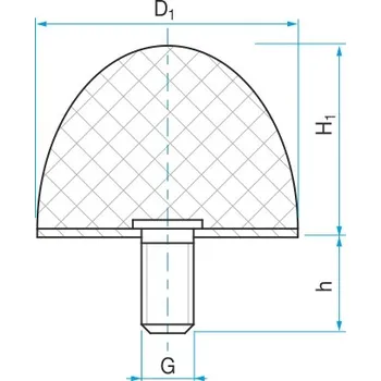 Pružina KG-4 - 50/30 - M8/28 Rubena